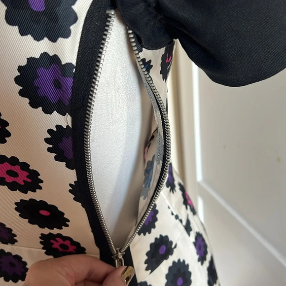 Marc by Marc Jacobs Cream Silk Dress with Florla Pattern and Ruffle Detail - 4 - Picture 10 of 12